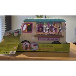 Lil' Woodzeez Scoops Ice Cream Truck Play Food Set